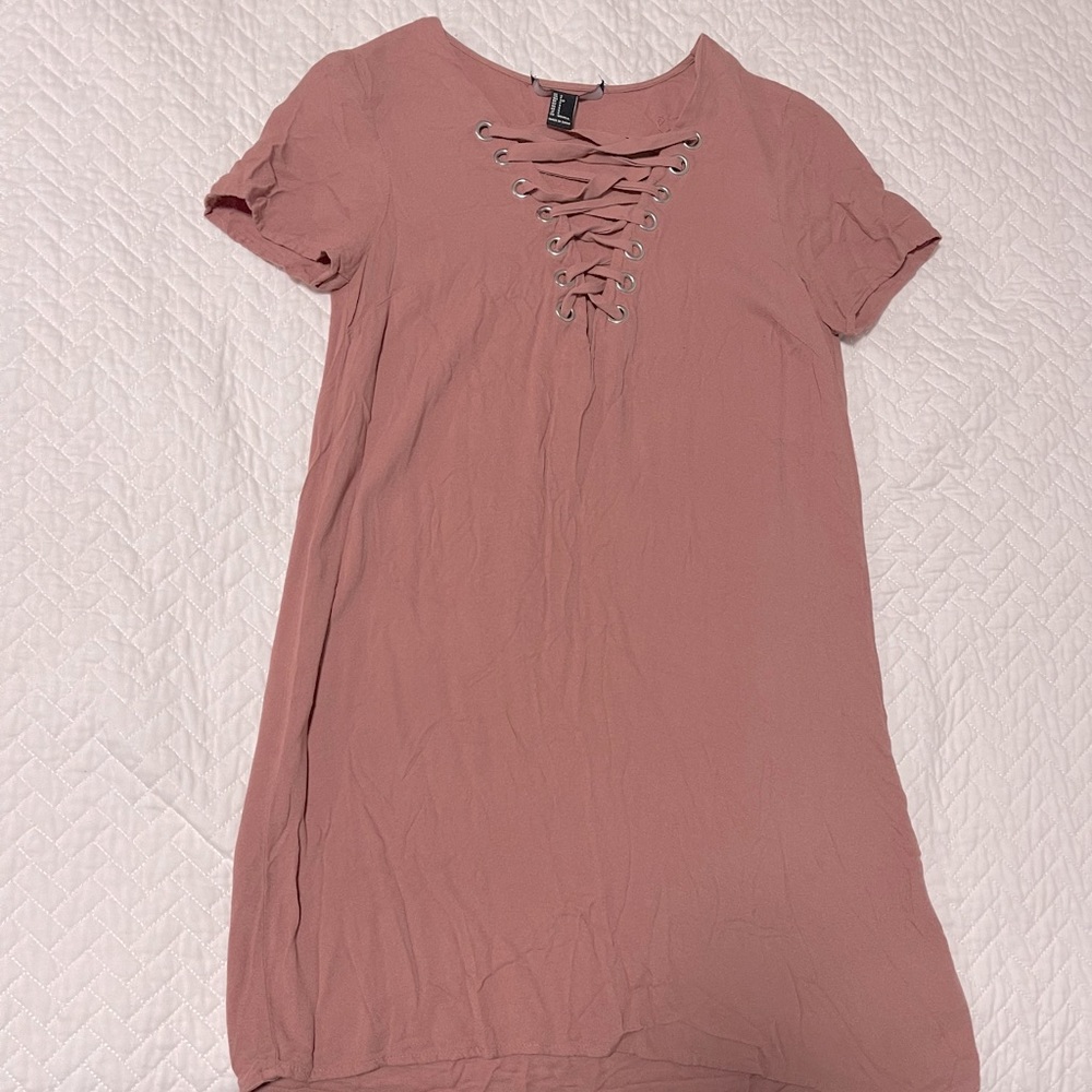Blush mini dress